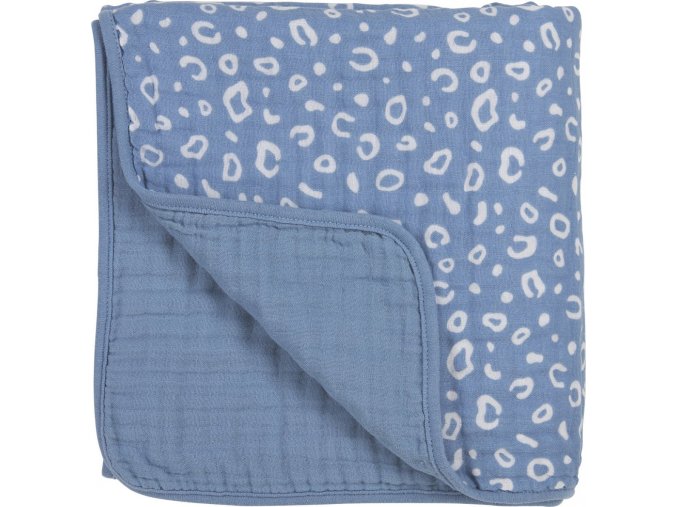 Mušelínová osuška velká - Bubbles denim
