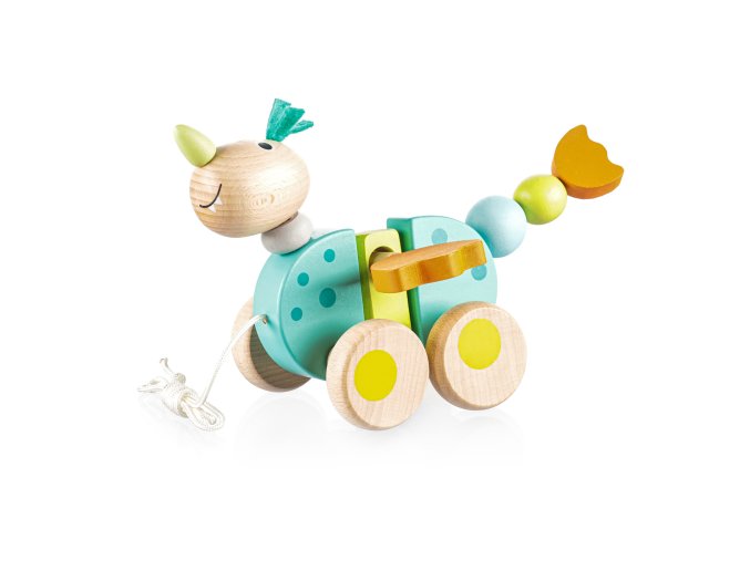ZOPA Dřevěná tahací hračka (Varianta Dragon)