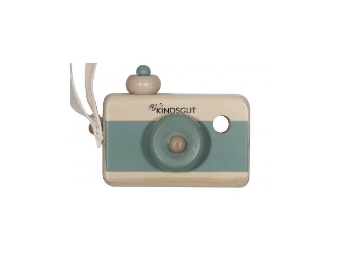 KINDSGUT Dřevěný fotoaparát mintový