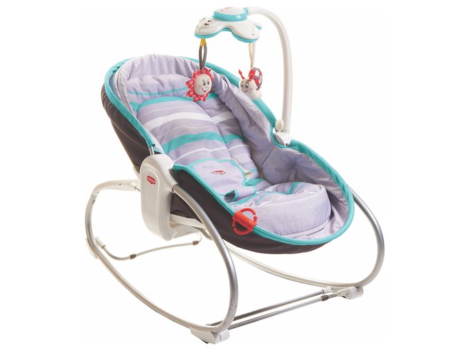 Tiny Love Lehátko 3v1 Rocker Napper šedé / tyrkysové