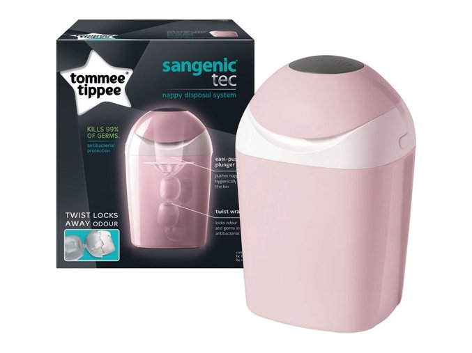 Tommee Tippee Koš na pleny Sangenic Tec růžový