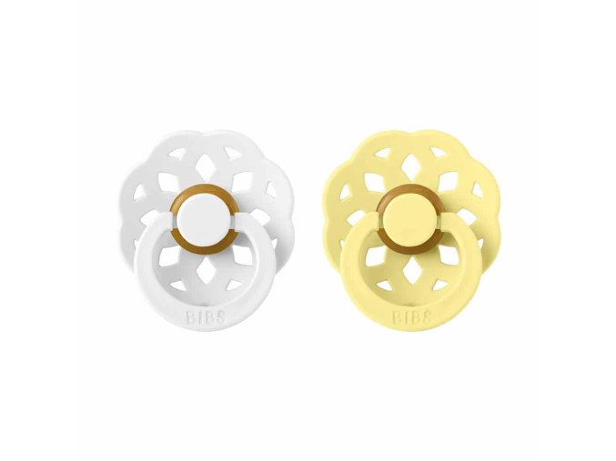 BIBS Boheme cumliky z prirodneho kaucuku 2ks WhiteSunshine
