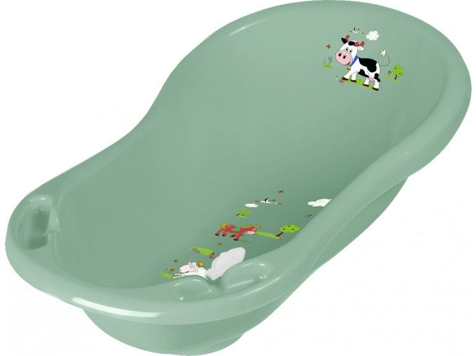 KEEEPER Dětská vanička 84cm "Funny Farm" se zátkou (Varianta Zelená)