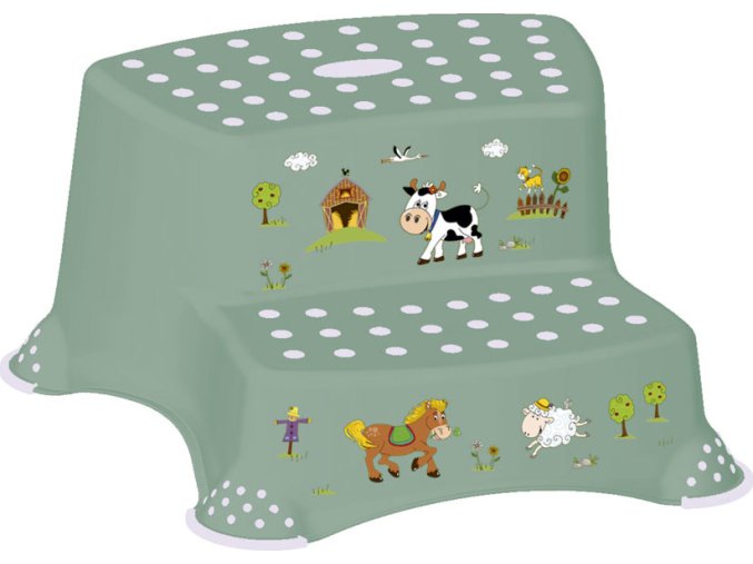 KEEEPER Dvojstupínek k WC/umyvadlu "Funny Farm" (Varianta Zelená)