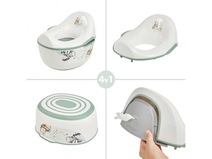 KEEEPER Dětský nočník 4v1 "Winnie" (Varianta Bílá)