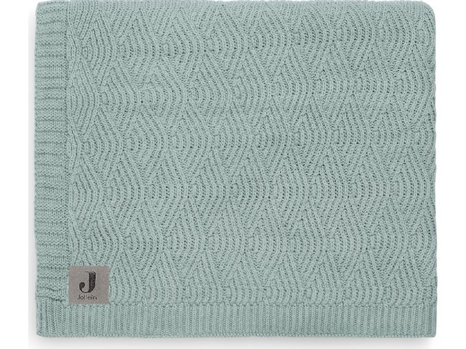 Jollein Deka pletená 75x100 cm River Knit Ash Green