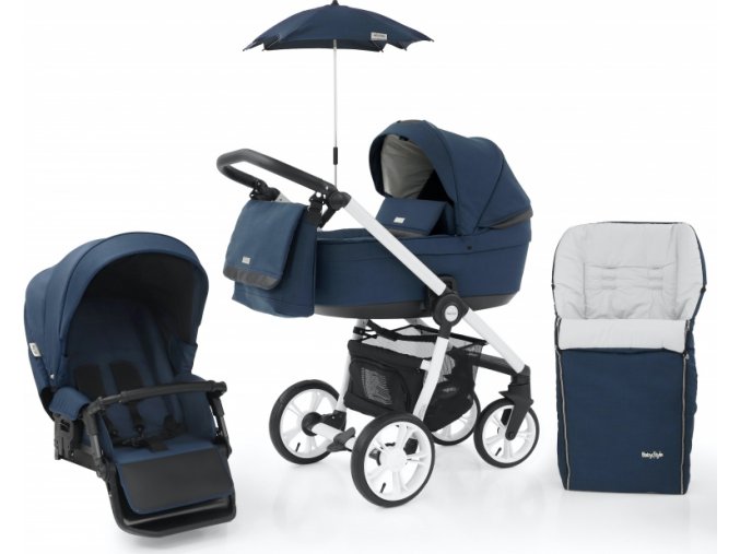 Babystyle Prestige3 Active (white/ black) 6v1 French Navy 2022