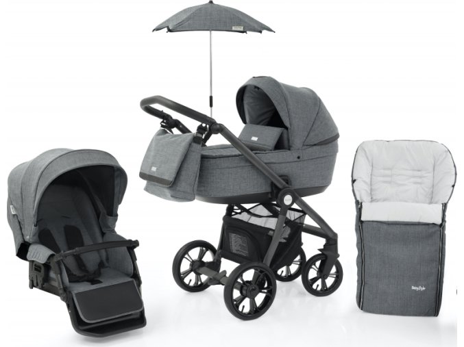 Babystyle Prestige3 Active (grey/ black) 6v1 Misty Grey 2022