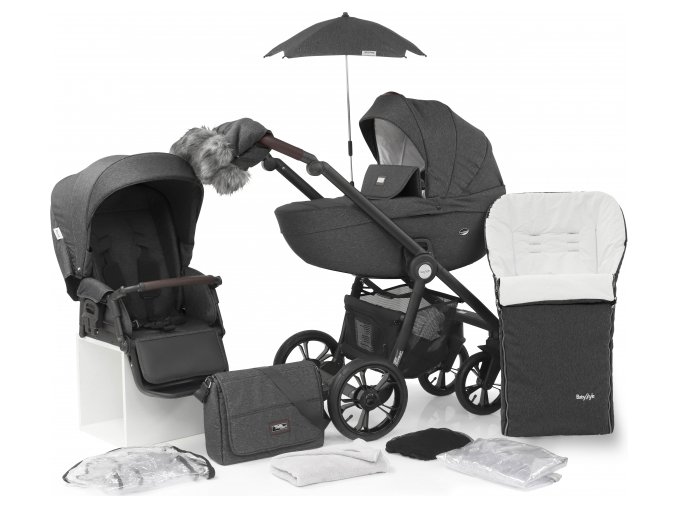 Babystyle Prestige3 Active (black/ brown) 8v1 Nimbus Charcoal 2022