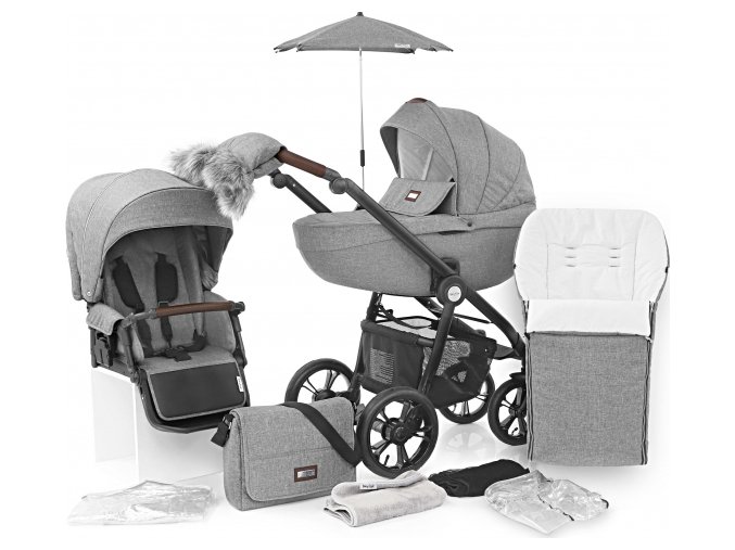 Babystyle Prestige3 Active (black/ brown) 8v1 Nimbus Grey 2022