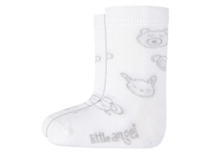 Little Angel Ponožky dětské obrázek Outlast® - bílá