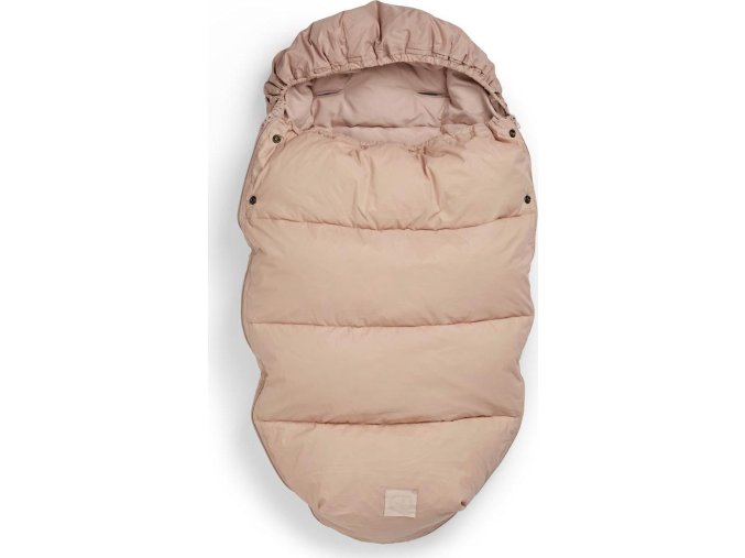 50515122151na light down footmuff blushing pink front aw22 pp
