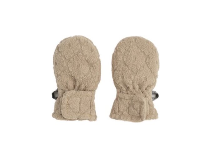 LODGER Mittens Folklore Fleece Beige 0 - 12 měsíců