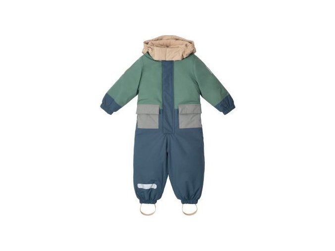 LEOKID Zimní kombinéza Color Block Blue Shade vel. 9 - 12 měsíců (vel. 74)