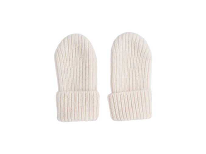 LODGER Mittens Folklore Merino Wool Birch 0 - 12 měsíců