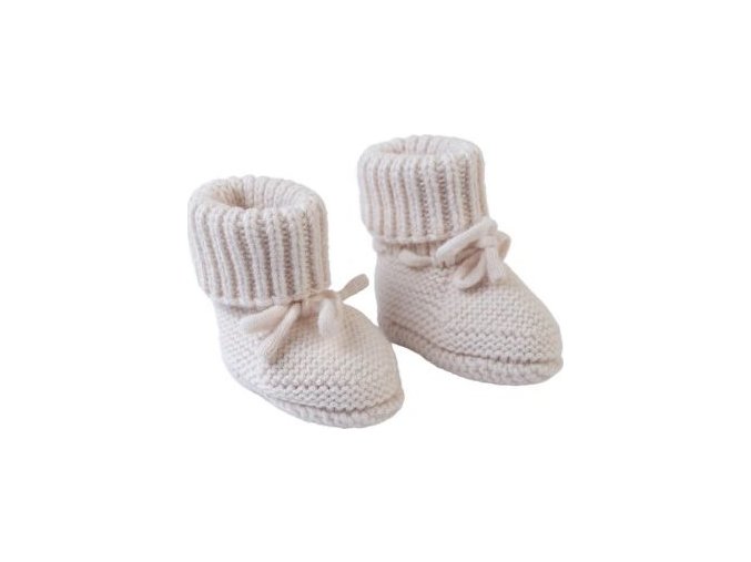 LODGER Slipper Folklore Merino Wool Birch 0 - 6 měsíců