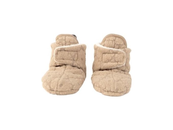 LODGER Slipper Folklore Fleece Beige 3 - 6 měsíců