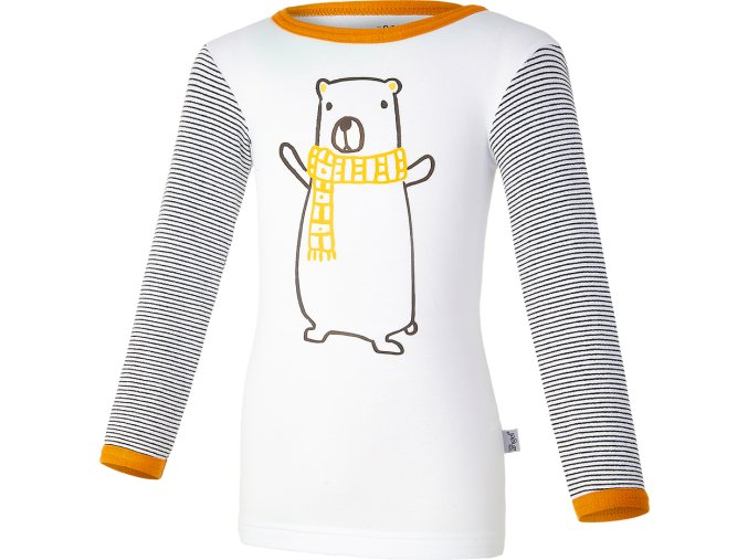Little Angel tričko smyk obrázek DR Outlast® - bílá-medvěd/pruh (Velikost 86)