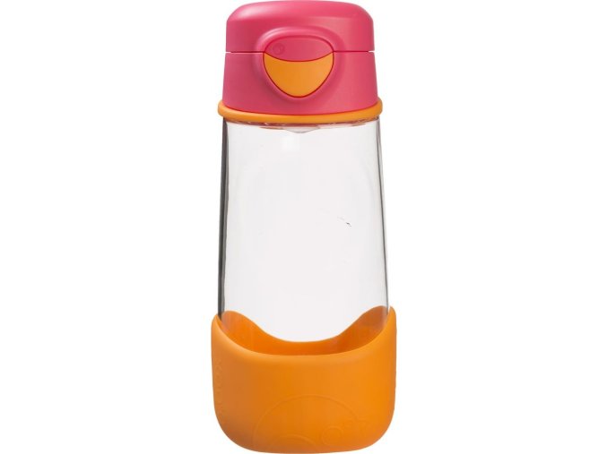 b.box Sport lahev na pití 450 ml - růžová/oranžová