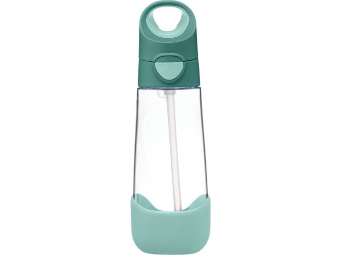 b.box Lahev na pití s brčkem 600 ml - emerald forest
