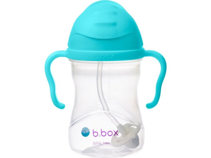 b.box Hrneček s brčkem - aqua 240 ml