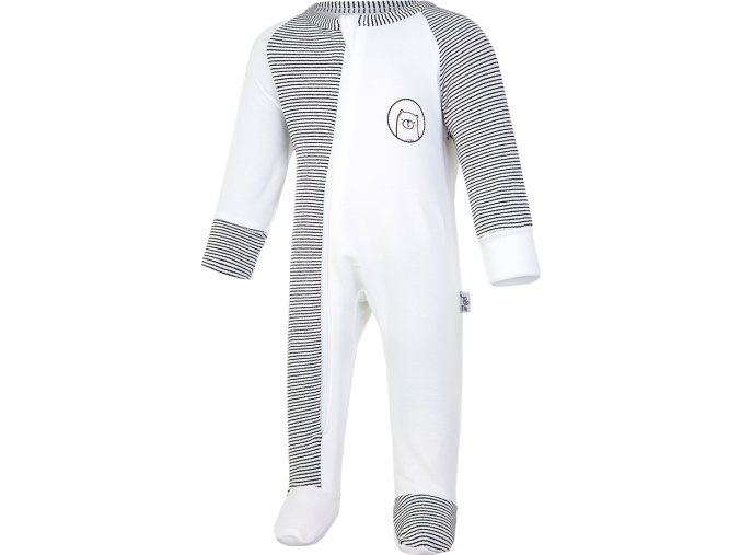 Little Angel overal smyk DR Outlast® - bílá/pruh bíločerný (Velikost 62)