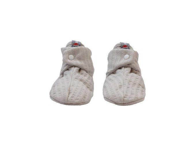 LODGER Slipper Seersucker Steel 3 - 6 měsíců