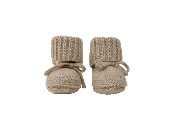 LODGER Slipper Knit Beige 0 - 6 měsíců