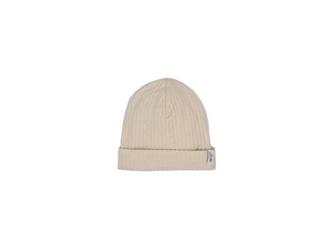 LODGER Beanie Seersucker Birch 6 - 12 měsíců