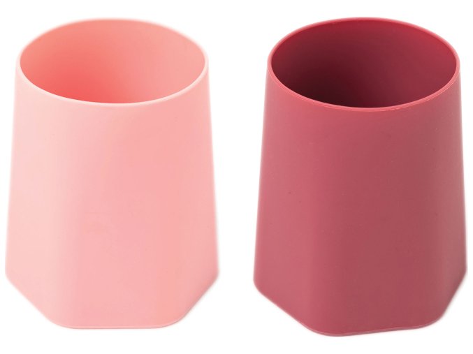 tiny twinkle silikonovy trenovaci poharek 2 ks rose burgundy