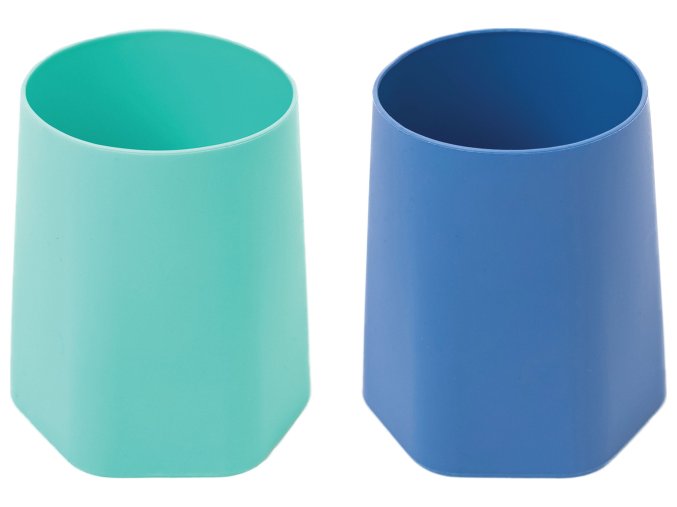 tiny twinkle silikonovy trenovaci poharek 2 ks indigo mint