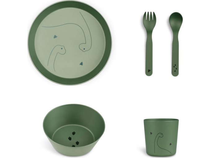 citron jidelni set z bio materialu dino