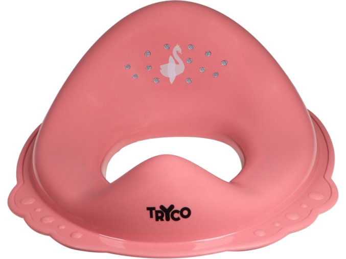 TRYCO Redukce na WC s protiskluzem - Swan Ivy / Pink