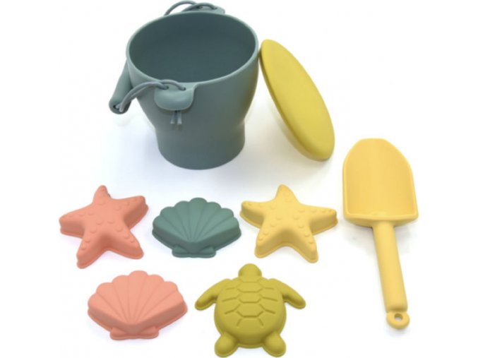 OB Designs Silikonový plážový set hraček