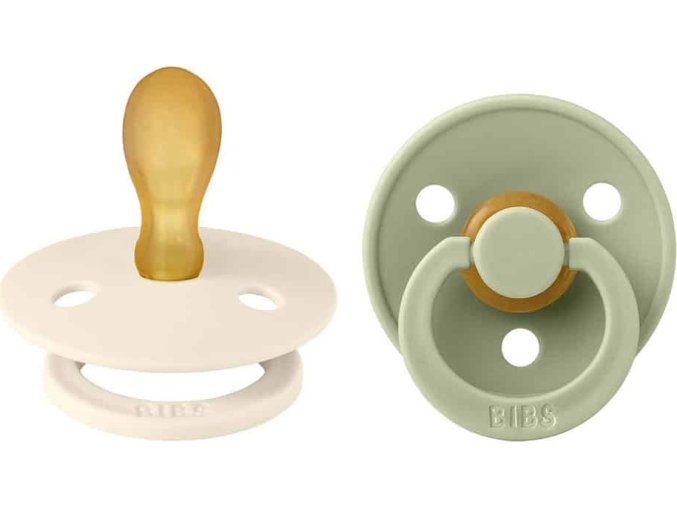 BIBS Colour symetricke cumliky z prirodneho kaucuku Ivory Sage 2221416 5713795242351