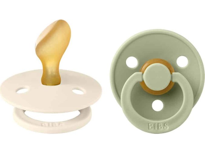 BIBS Colour ortodonticke cumliky z prirodneho kaucuku Ivory Sage 2211416 5713795242337