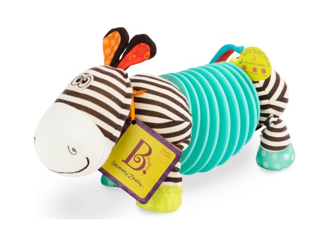 B-Toys Tahací harmonika zebra Squeezy Zeeby