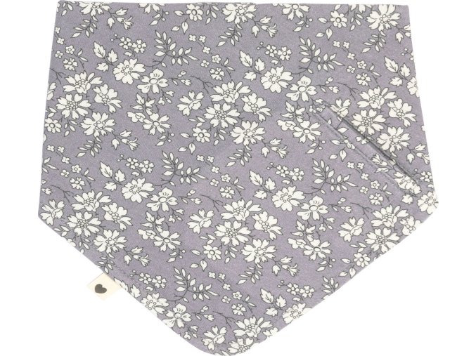 BIBS x Liberty slintacik z BIO bavlny Capel FossilGrey 940410303 5713795243280