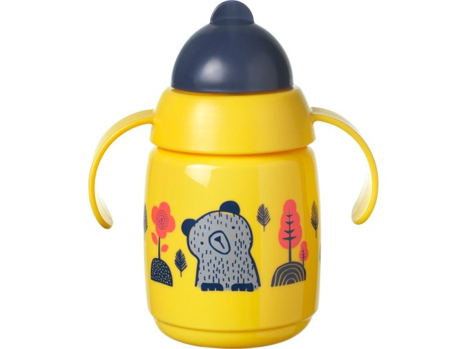 TOMMEE TIPPEE Superstar Netekoucí hrnek s brčkem 6m+ 300 ml 1 ks (Varianta Žlutá)