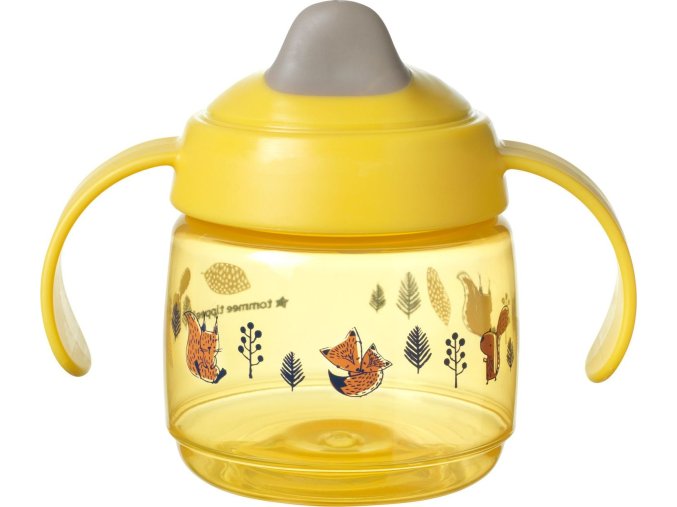 TOMMEE TIPPEE Superstar netekoucí hrnek, 190ml 4m+ (Varianta Žlutá)