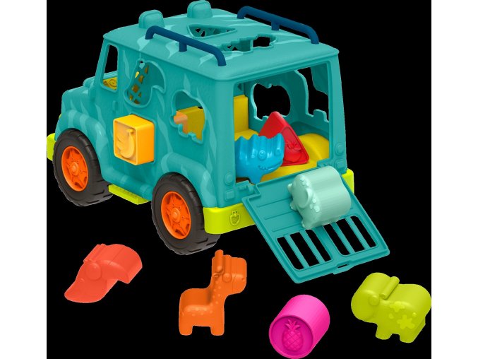B-Toys Náklaďák s vkládacími tvary Animal Rescue