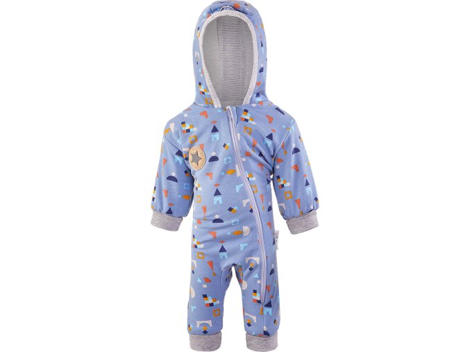 Little Angel overal podšitý lem Outlast® - denim kostičky (Velikost 62)