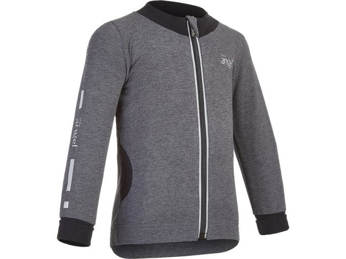 Little Angel mikina REFLEX smyk rozepínací Outlast® - tm.šedý melír (Velikost 86)