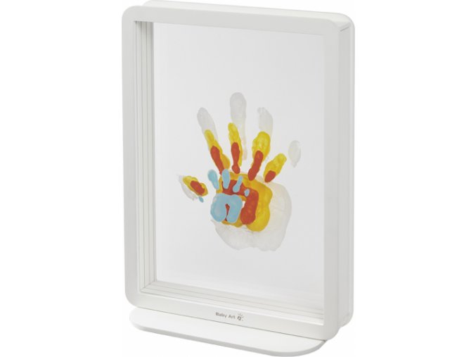 Baby Art Rámeček Superposed Handprints White