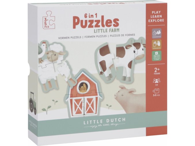 Little Dutch Puzzle 6v1 Farma