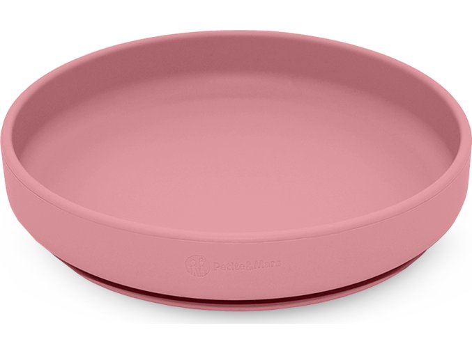 PETITEMARS PETITE&MARS Talíř silikonový s přísavkou TAKE&MATCH Dusty Rose 6m+