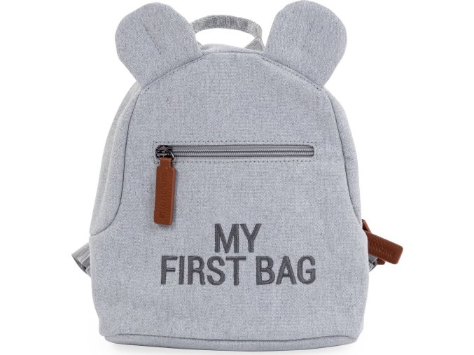 Childhome Dětský batoh My First Bag Canvas Grey