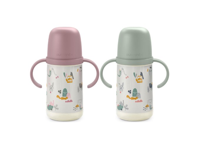 SUAVINEX | DRUHÁ láhev s oušky Walk 270 ml - růžová (Varianta SUAVINEX | DRUHÁ láhev s oušky Walk 270 ml - růžová)