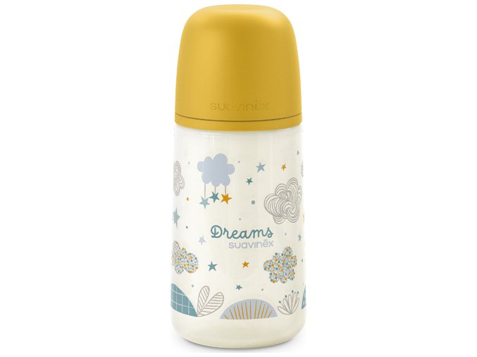 SUAVINEX | Kojenecká láhev Dreams anatomická M silikon 270 ml