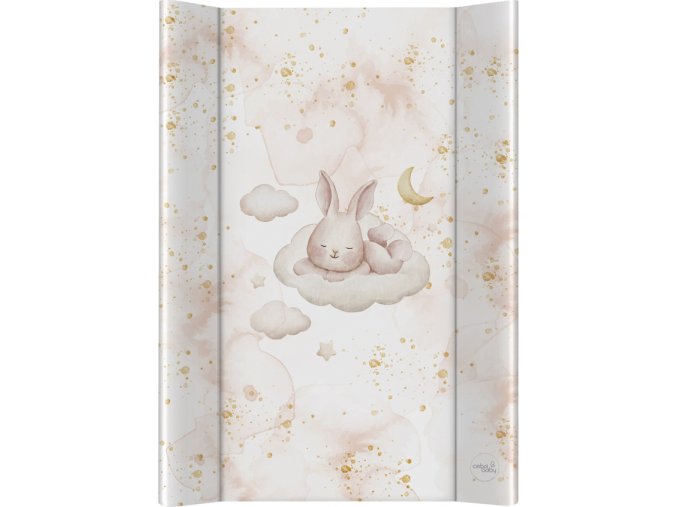 CEBA CEBA Podložka přebalovací 2-hranná s pevnou deskou (50x70) Ultra Light Sleepy Bunny